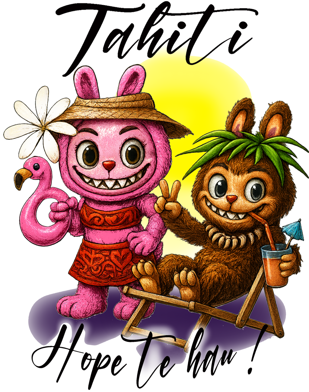 Sweat-Shirt "Hope te hau" ("C'est cool !")