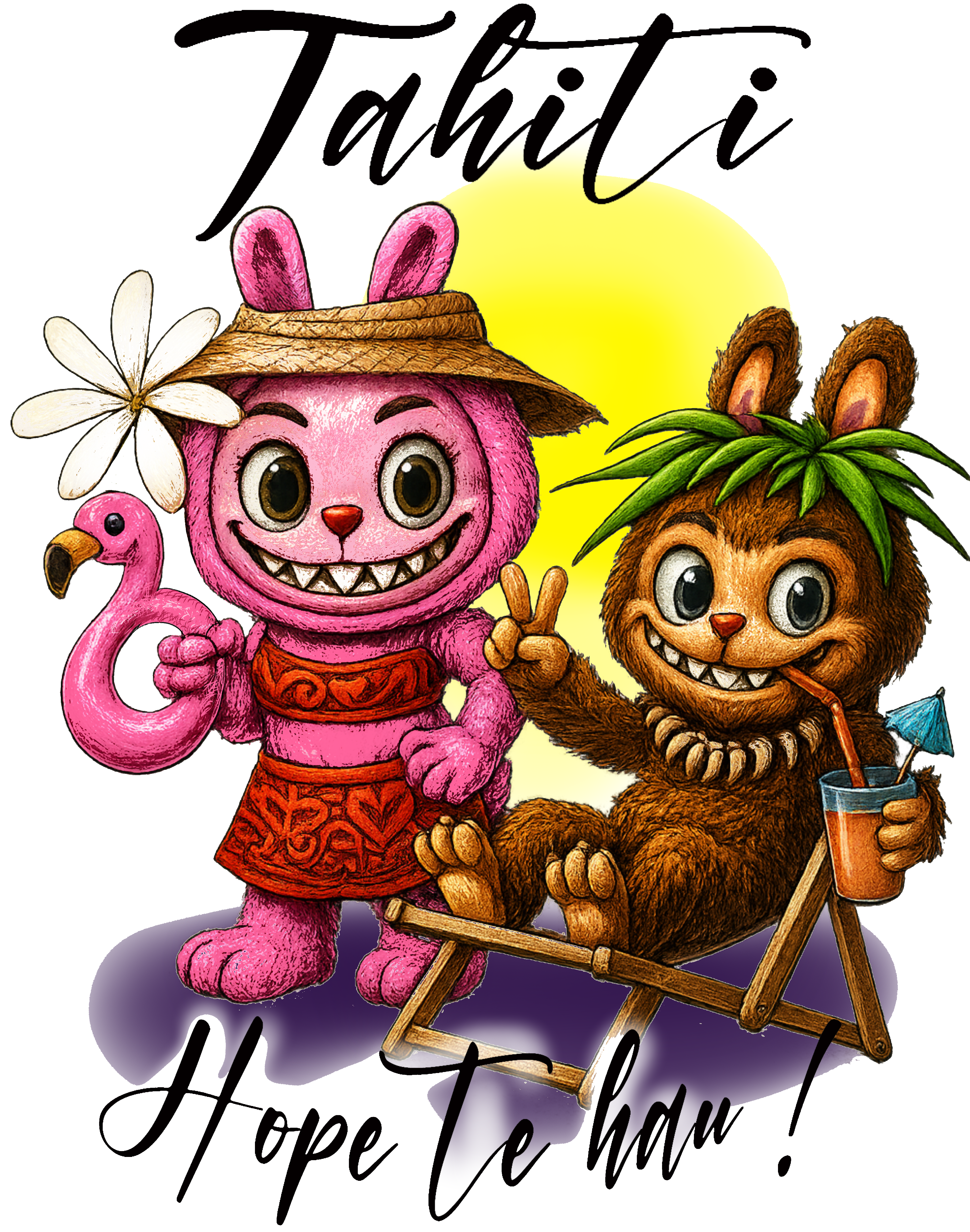 Sweat-Shirt "Hope te hau" ("C'est cool !")