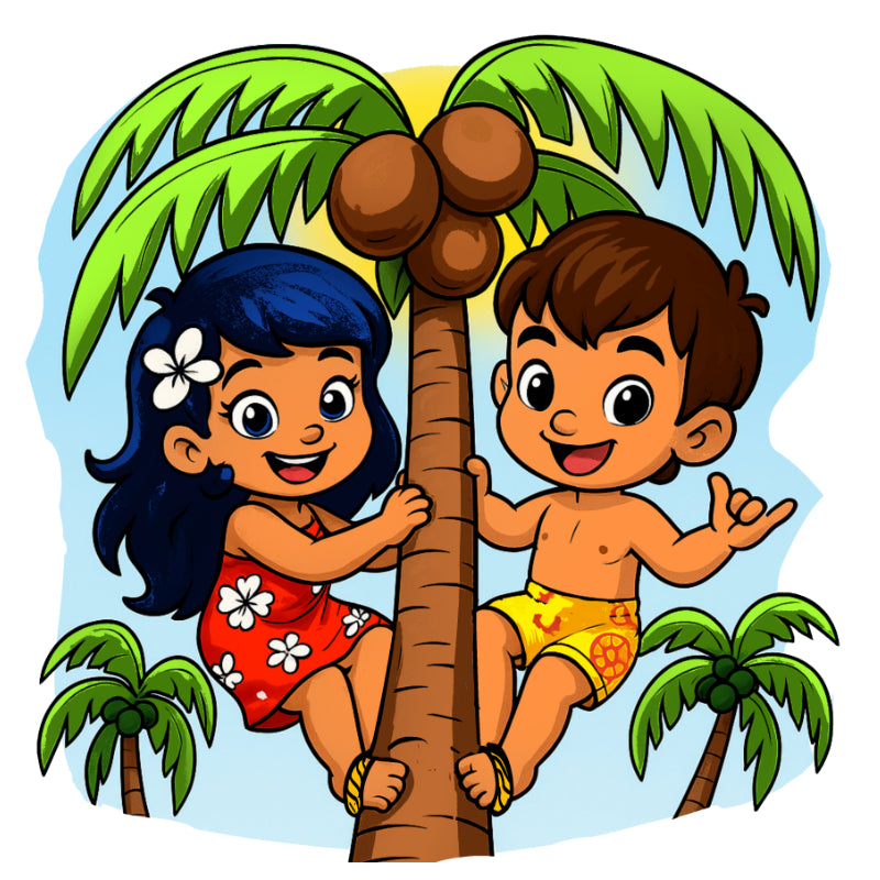 T-Shirt "Ua 'a'e i te niu !" Tu es monté sur le cocotier !