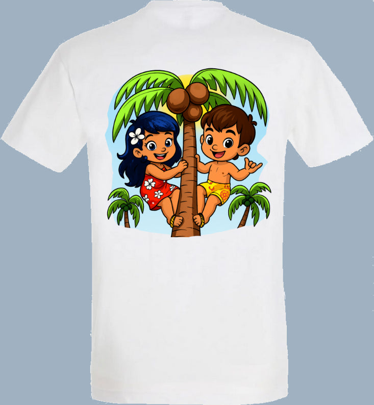 T-Shirt "Ua 'a'e i te niu !" Tu es monté sur le cocotier !