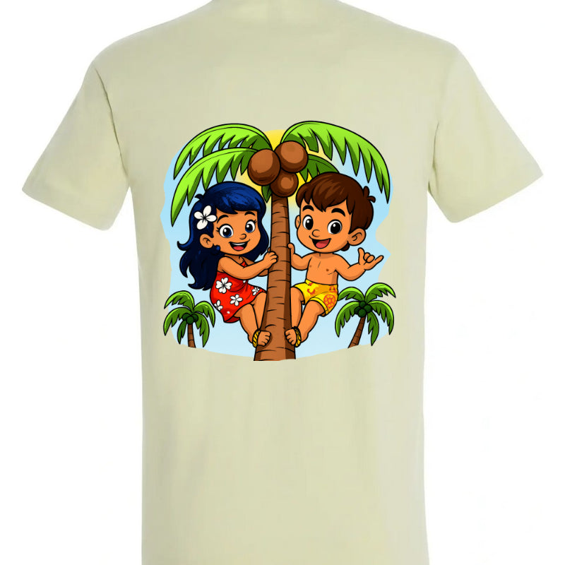 T-Shirt "Ua 'a'e i te niu !" Tu es monté sur le cocotier !