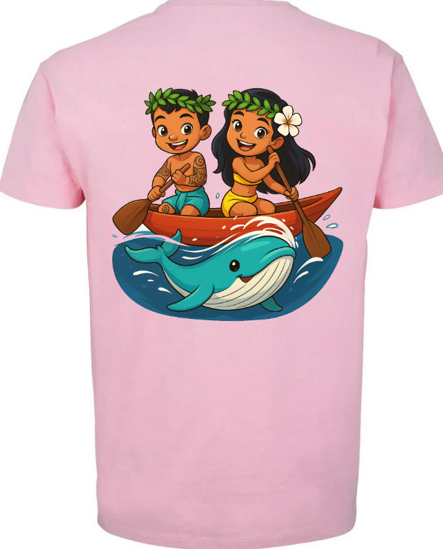T-Shirt: Feti'i te tohora" (Rencontre avec la baleine!)